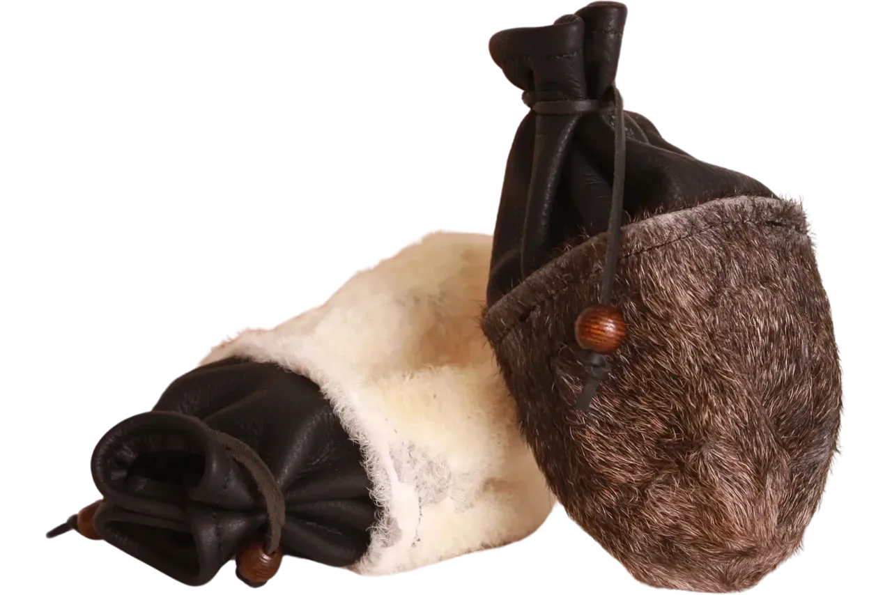 American Bison Hide Pouch
